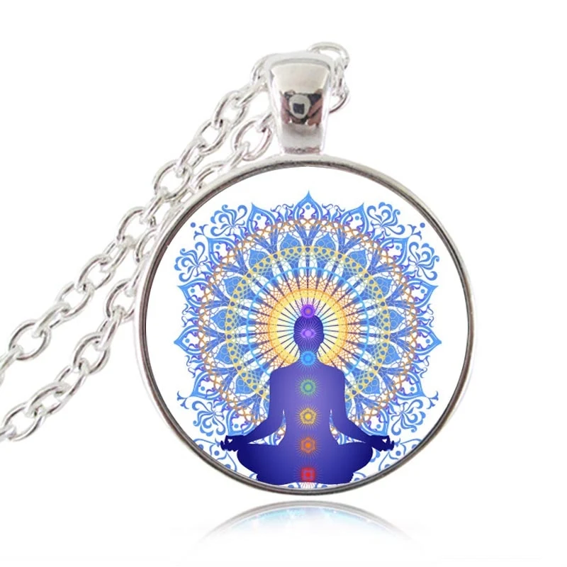 Chaîne pendentif des 7 chakras