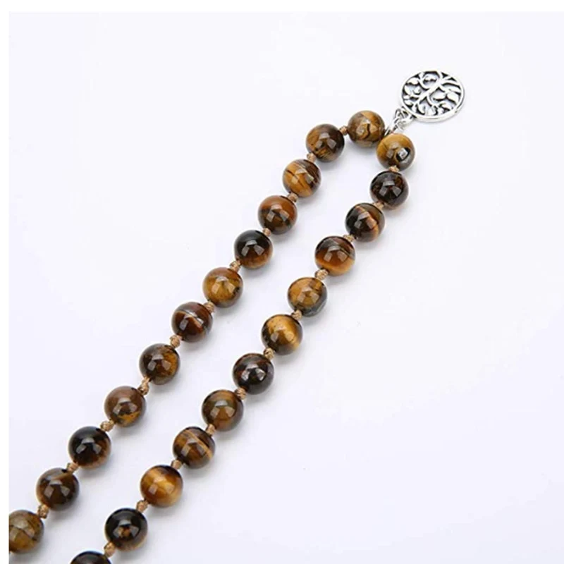 Collier mala méditation pierres