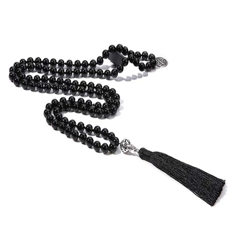 Collier Mala en Onyx noir