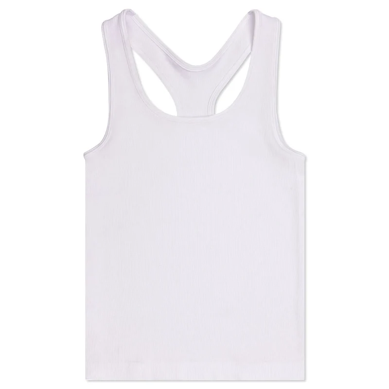 Iscream White Ribbed Racerback Tank Top for Youth