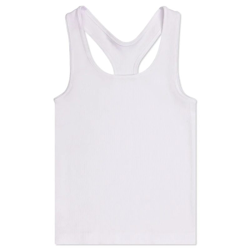 Iscream White Ribbed Racerback Tank Top for Youth