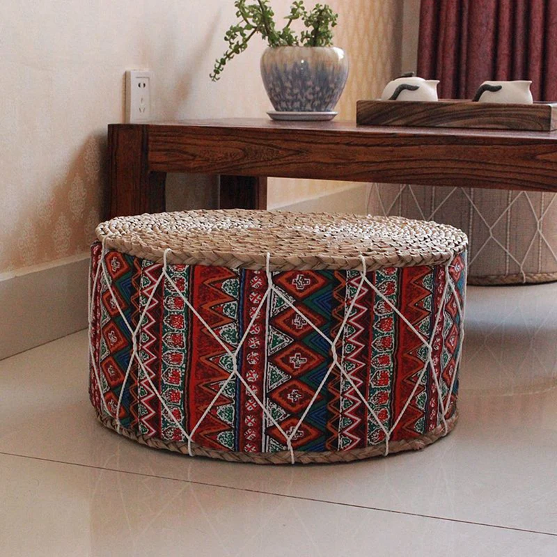 Coussin de Méditation en Paille de Futon pour Yoga et Méditation