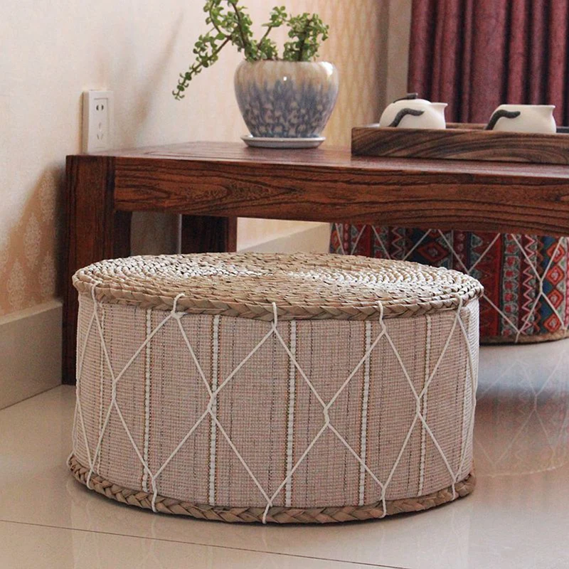 Coussin de Méditation en Paille de Futon pour Yoga et Méditation