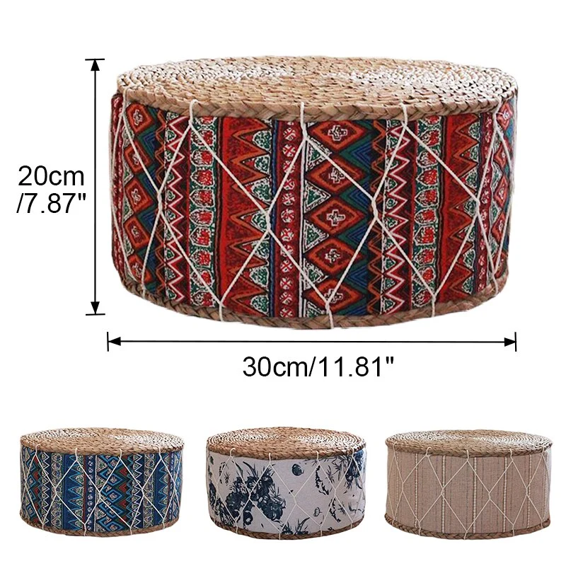 Coussin de Méditation en Paille de Futon pour Yoga et Méditation