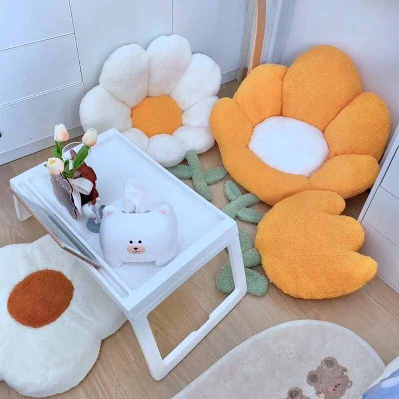 Coussin de méditation Lombaire Mignon en Forme de Fleur MOMO