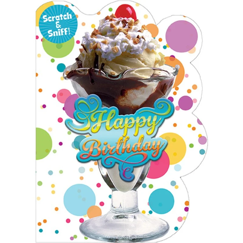 BIRTHDAY CARD: SUNDAE SCRATCH & SNIFF (Copy)
