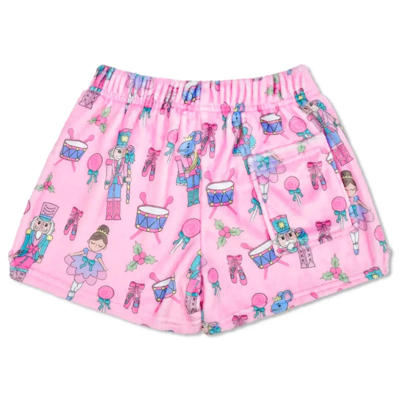 Nutcracker Waltz Plush Shorts - Large