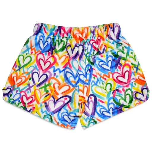 Iscream Heart Plush Shorts