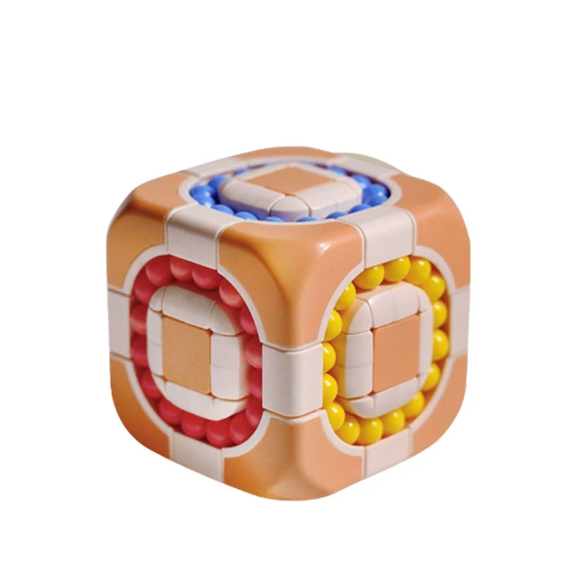 Cube antistress énigme magique rotative rose