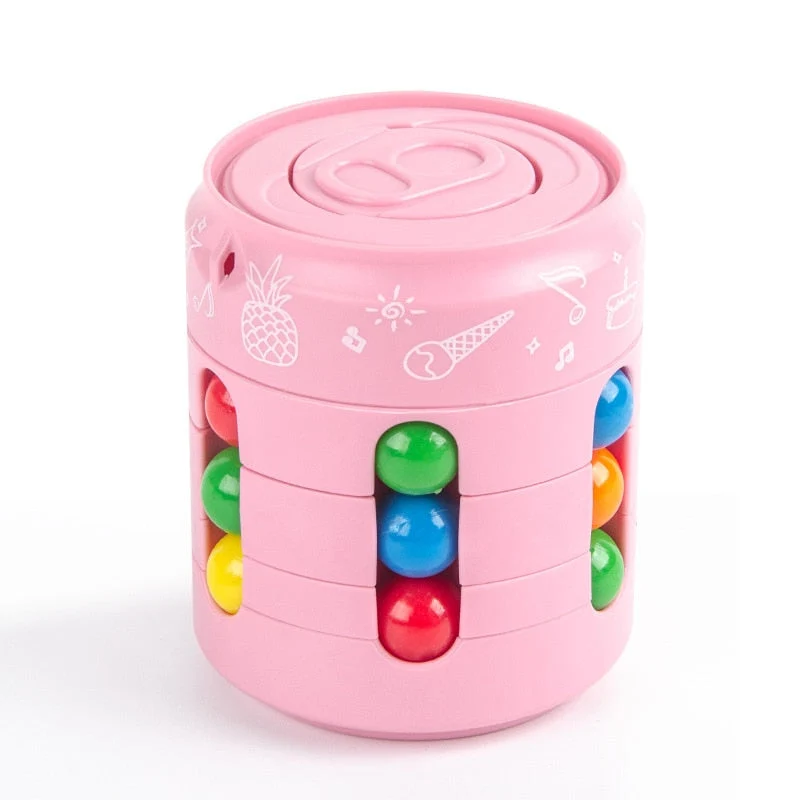 Canette magique rotative rose