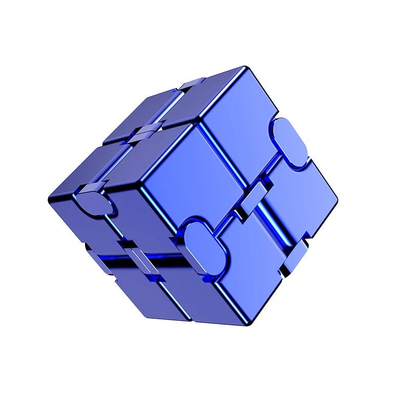Cube infini antistress métal rouge