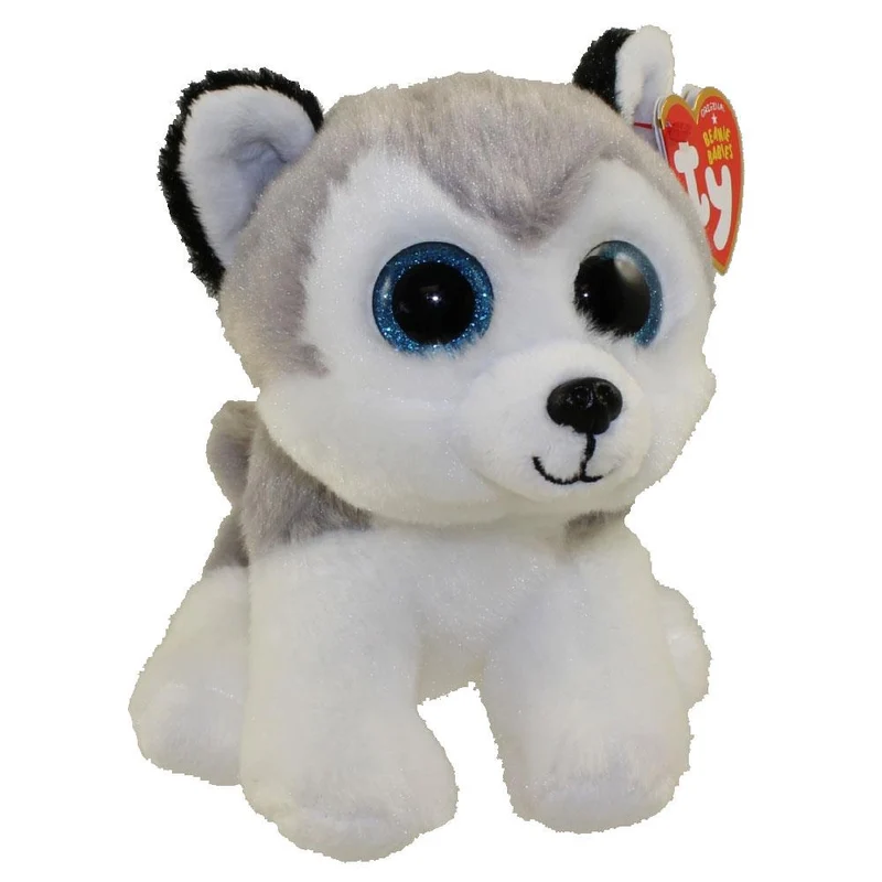 TY Beanie Babies Dog Husky - Buff (Small) / (Petit)
