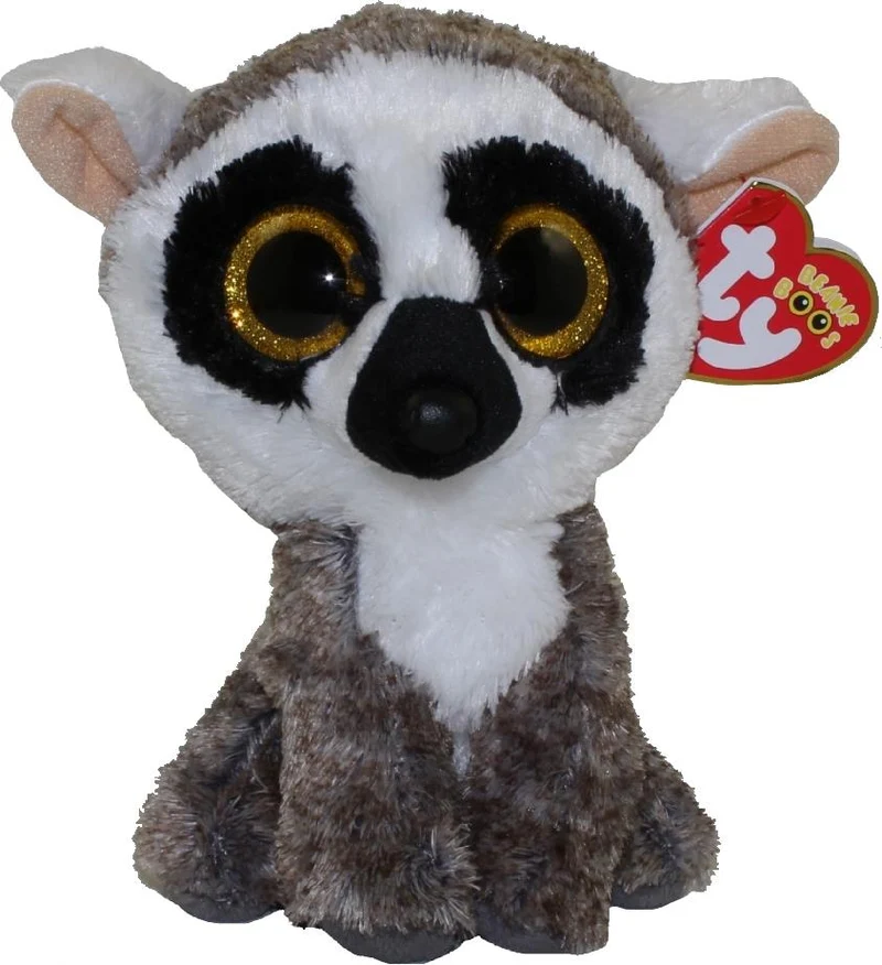 TY Beanie Boos Linus the Lemur (Small) / (Petit)