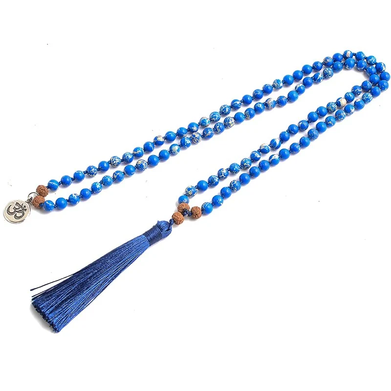 Collier perlé de méditation Rudraksha