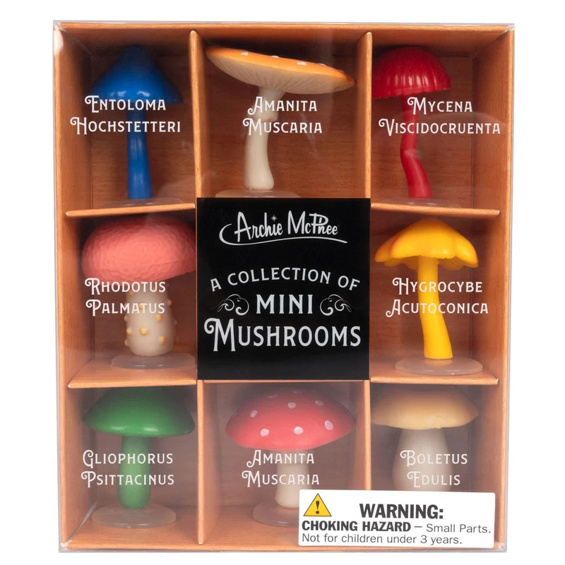 A collection of Mini Mushrooms