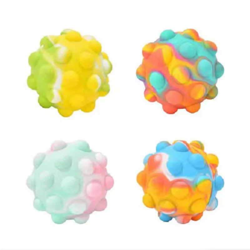 Balle anti stress 3D en silicone pop it
