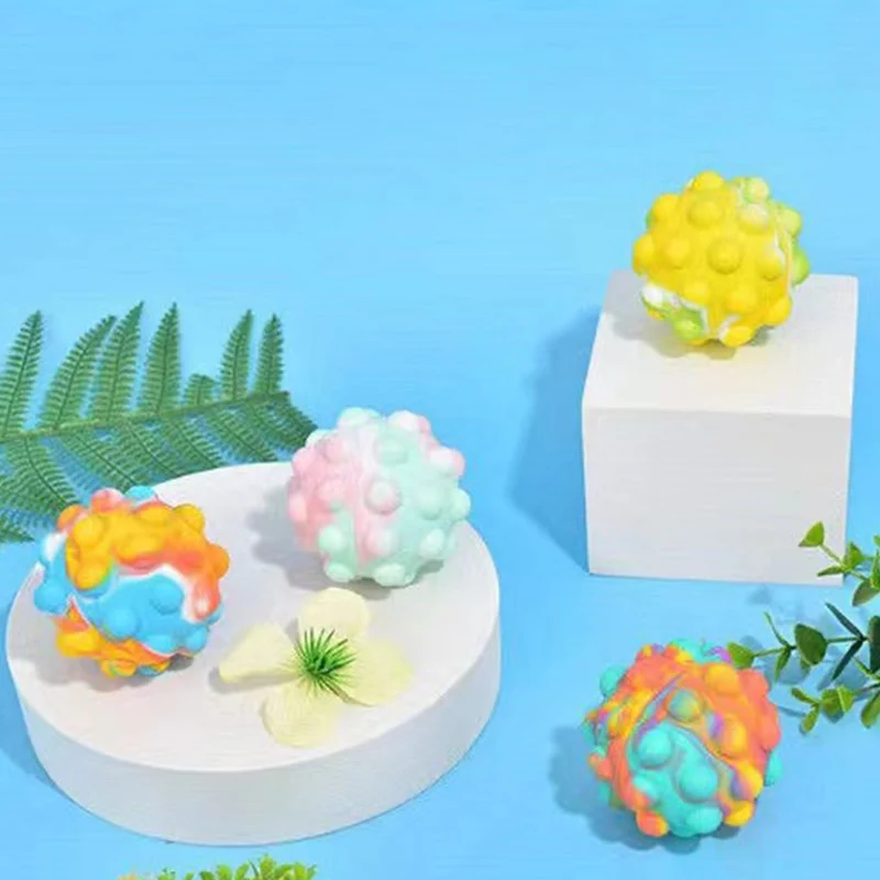 Balle anti stress 3D en silicone pop it