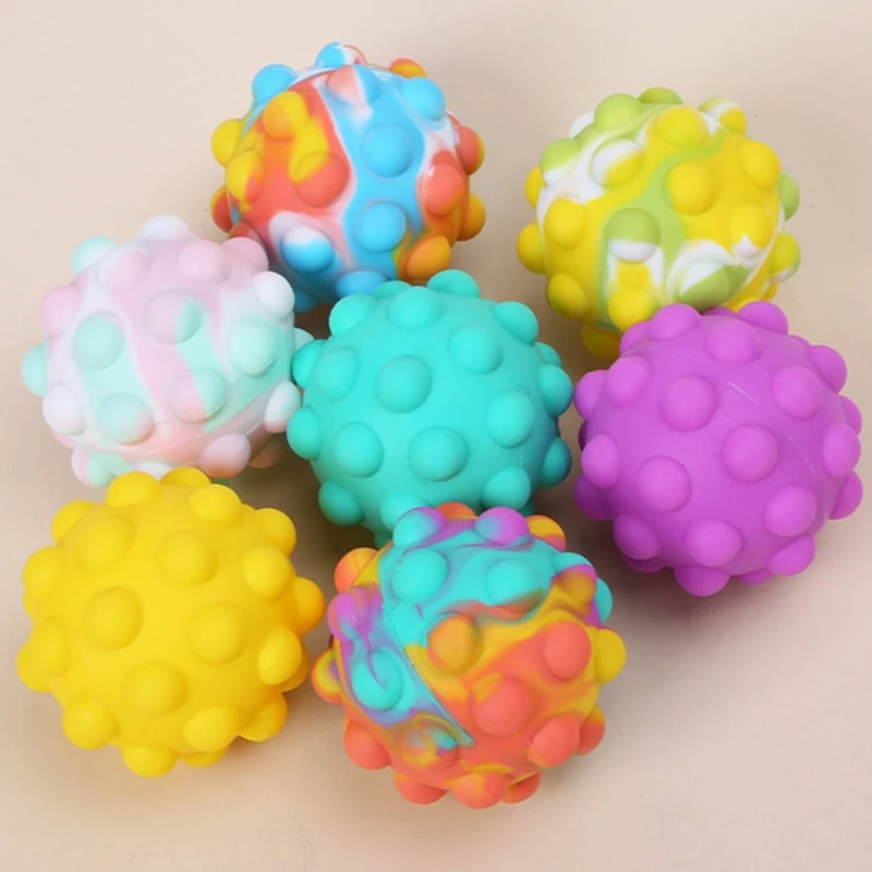 Balle anti stress 3D en silicone pop it