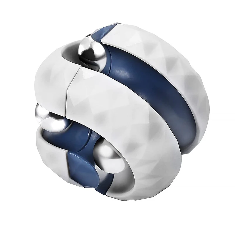 Jouet anti stress rotatif avec billes trackball magnétique
