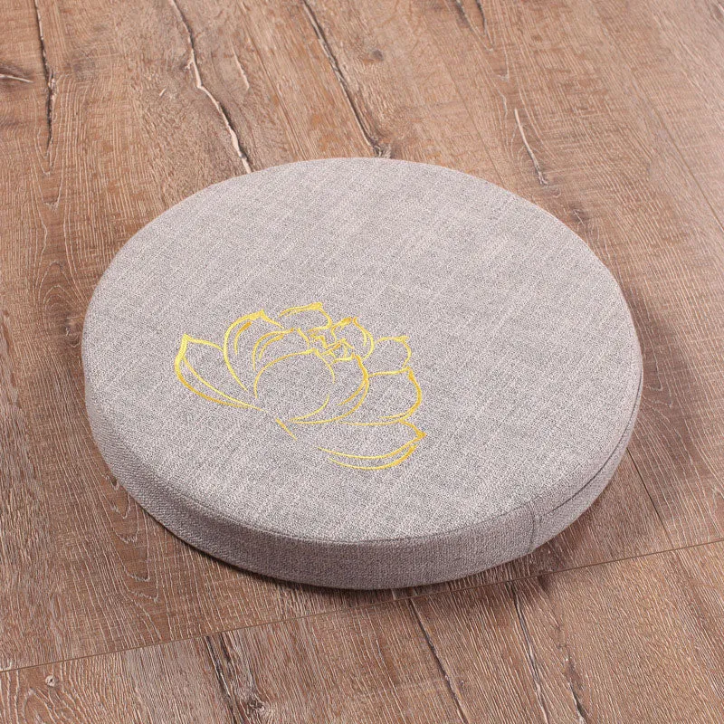 Coussin de méditation Yoga avec fleur de lotus