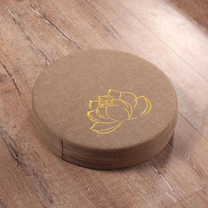 Coussin de méditation Yoga avec fleur de lotus