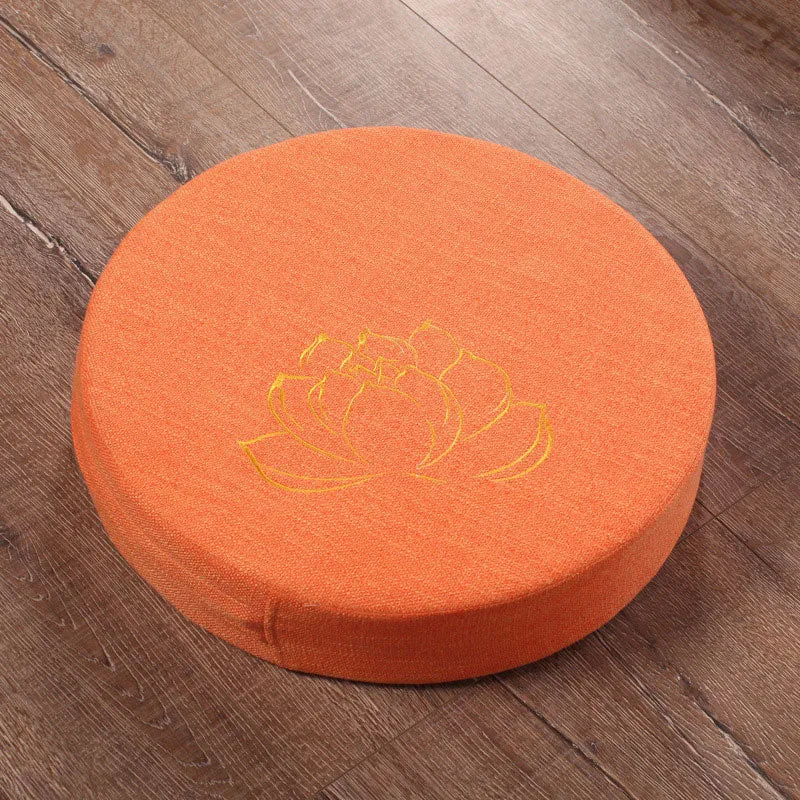 Coussin de méditation Yoga avec fleur de lotus