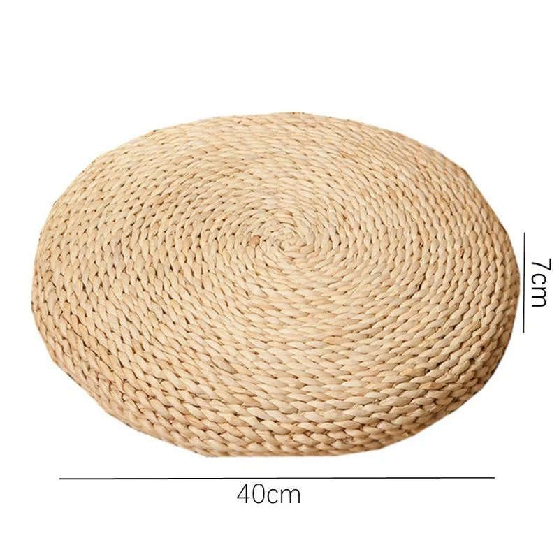 Coussin de Méditation en Paille Naturelle