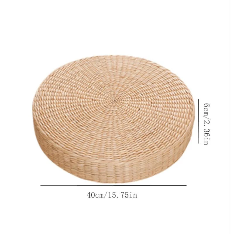 Coussin de Méditation en Paille Naturelle