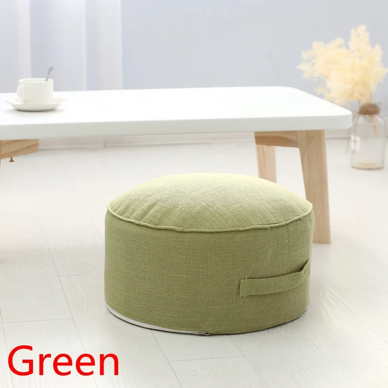 Coussin de Médiation et Siège Rond en Lin