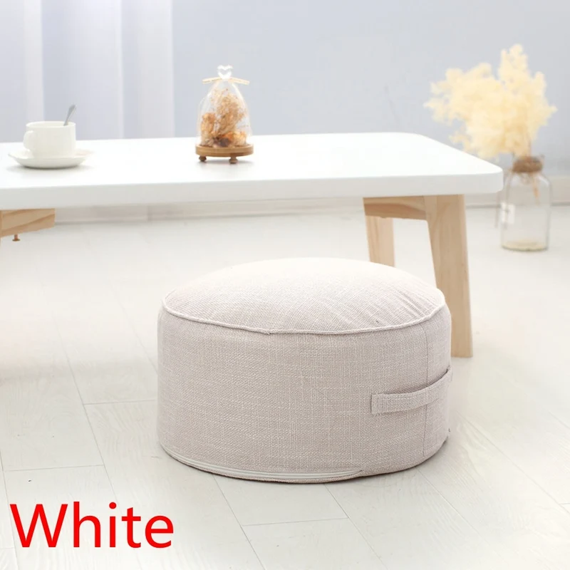 Coussin de Médiation et Siège Rond en Lin