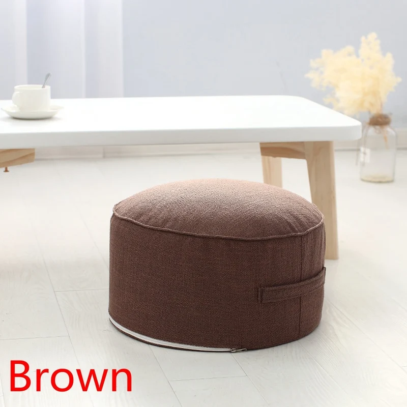 Coussin de Médiation et Siège Rond en Lin