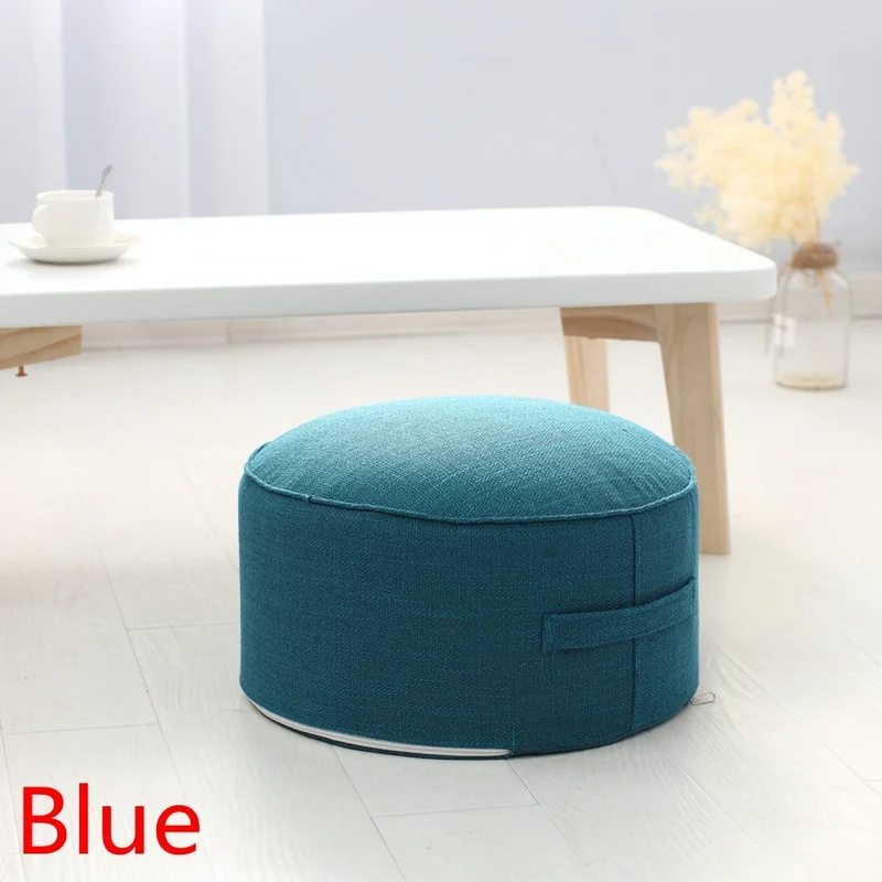 Coussin de Médiation et Siège Rond en Lin