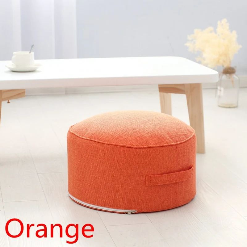 Coussin de Médiation et Siège Rond en Lin