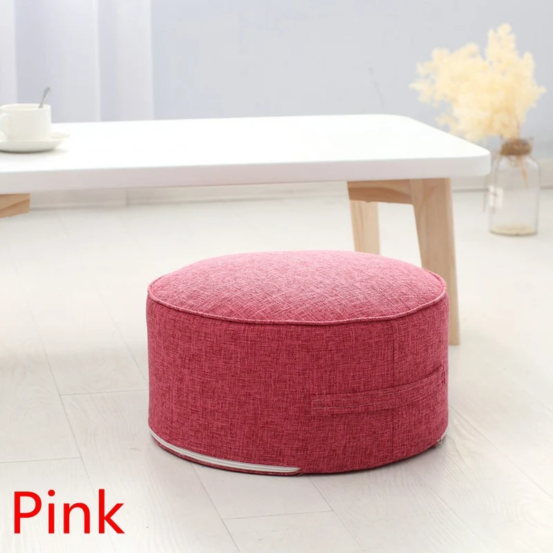 Coussin de Médiation et Siège Rond en Lin