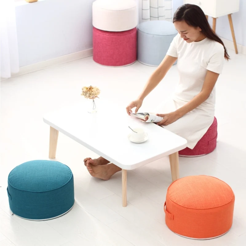 Coussin de Médiation et Siège Rond en Lin