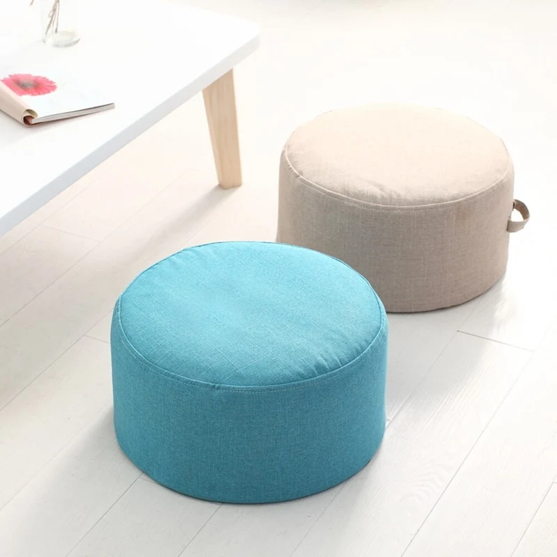 Coussin de Médiation et Siège Rond en Lin