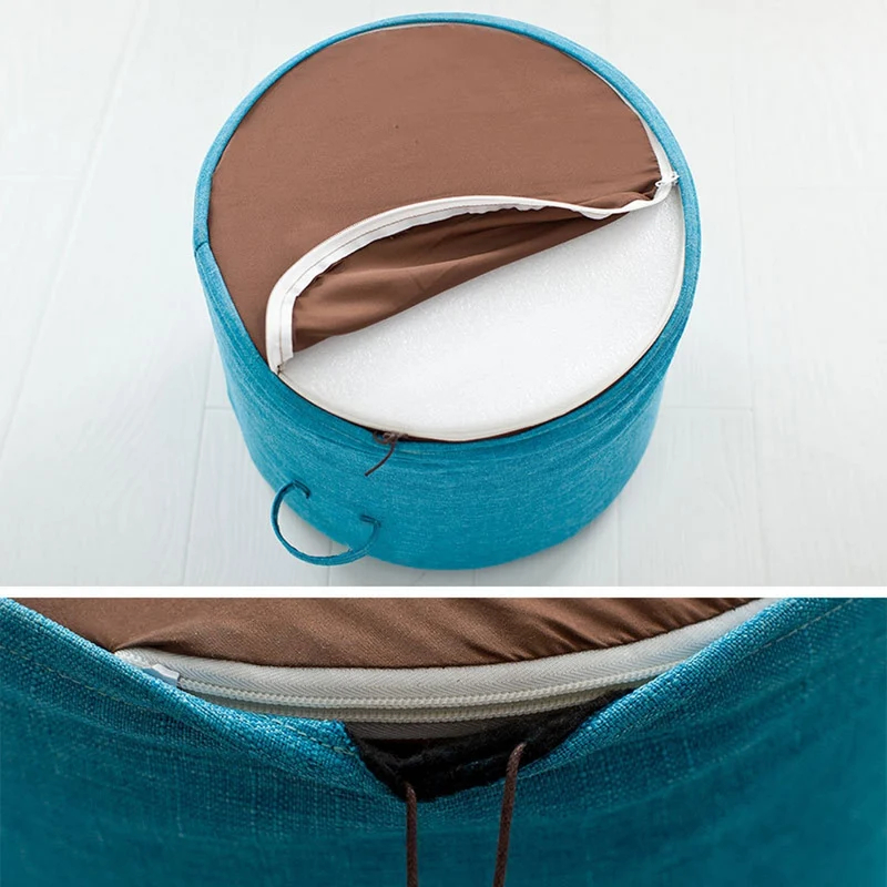 Coussin de Médiation et Siège Rond en Lin