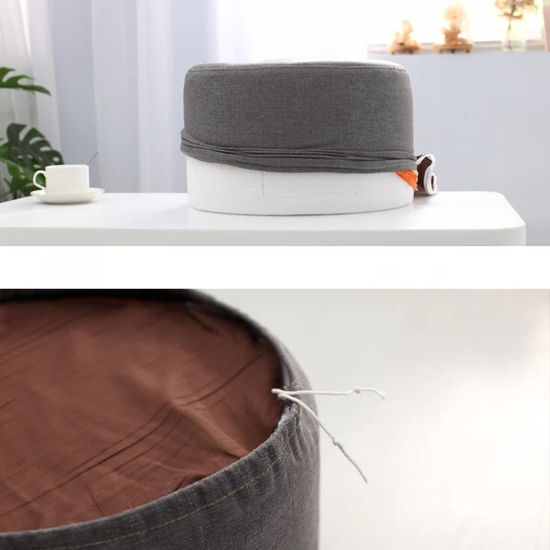 Coussin de Médiation et Siège Rond en Lin