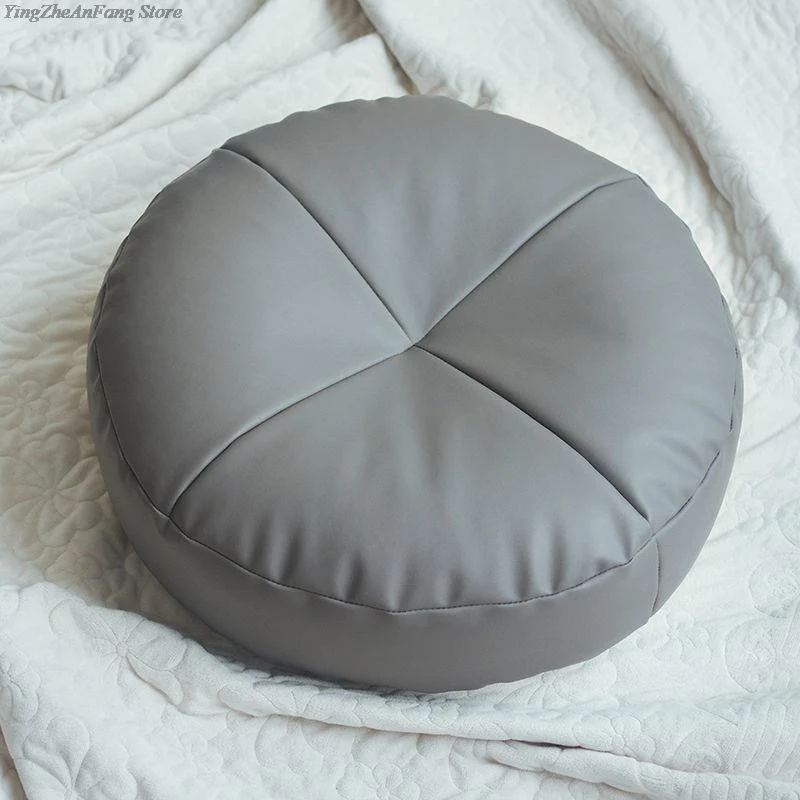 Coussin de Méditation Tatami de Style Japonais en Cuir PU