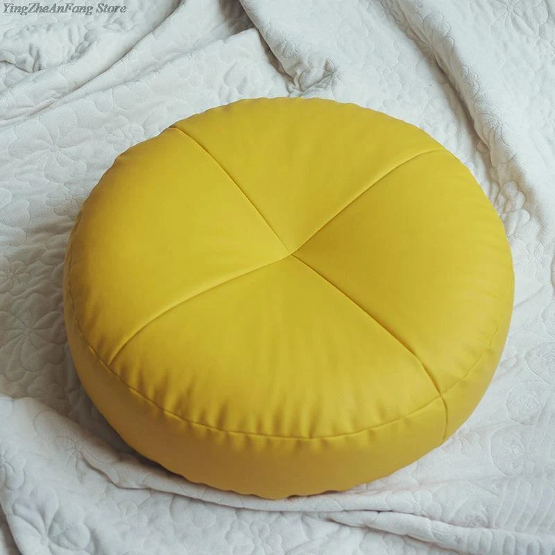 Coussin de Méditation Tatami de Style Japonais en Cuir PU