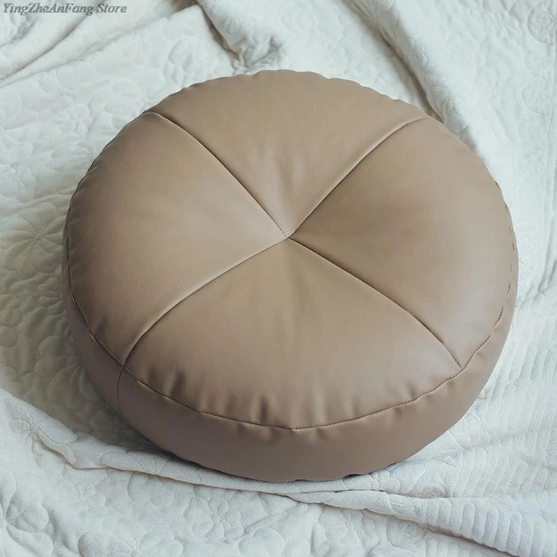 Coussin de Méditation Tatami de Style Japonais en Cuir PU