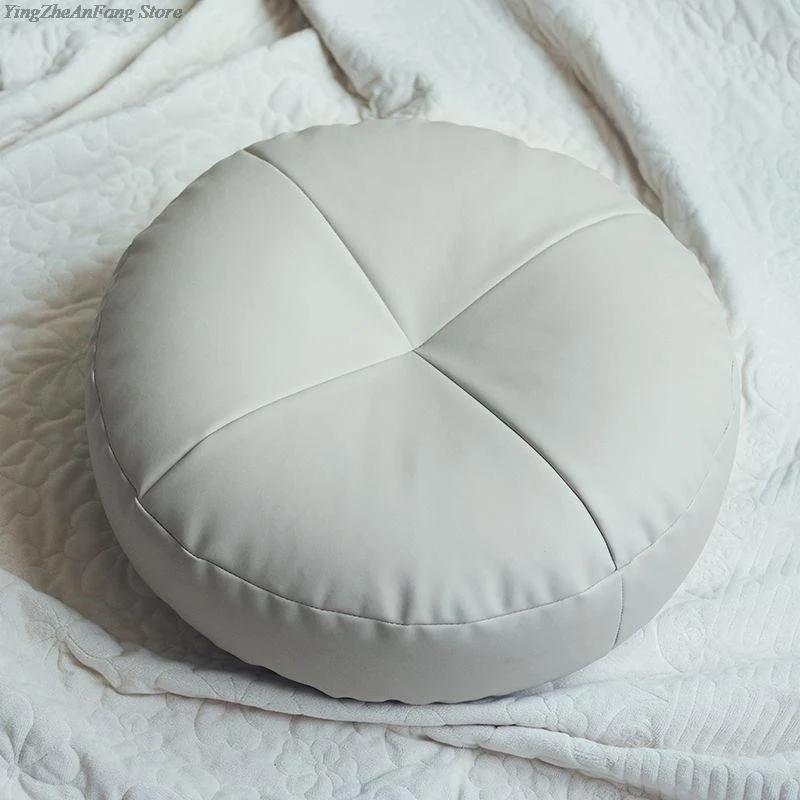 Coussin de Méditation Tatami de Style Japonais en Cuir PU