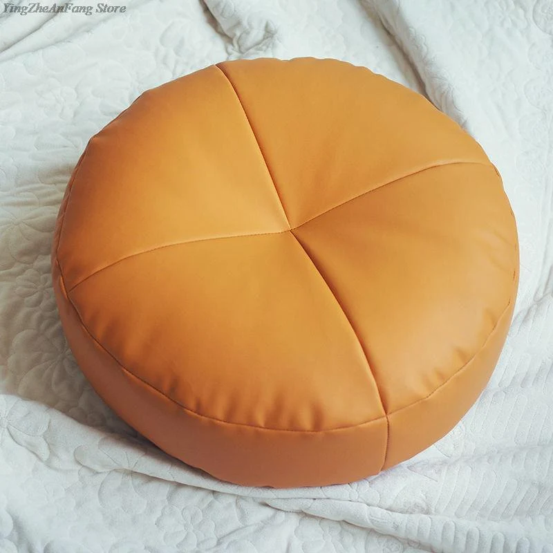 Coussin de Méditation Tatami de Style Japonais en Cuir PU