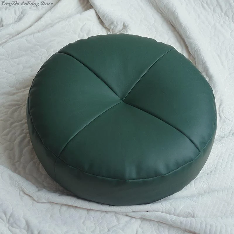Coussin de Méditation Tatami de Style Japonais en Cuir PU