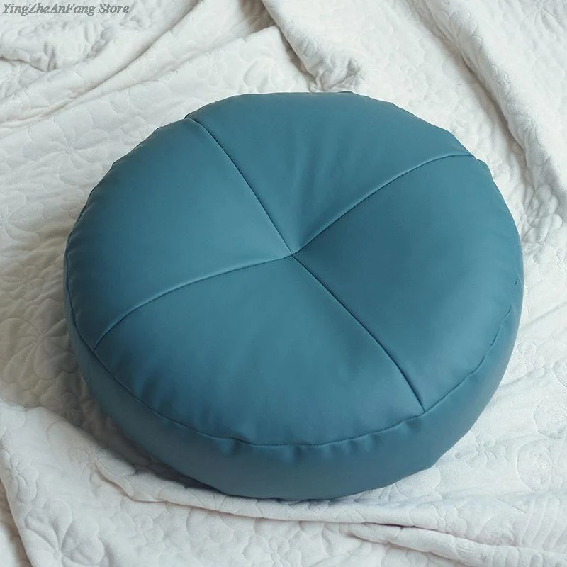 Coussin de Méditation Tatami de Style Japonais en Cuir PU