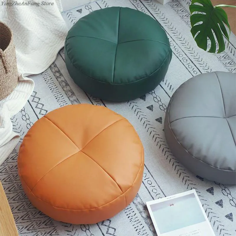 Coussin de Méditation Tatami de Style Japonais en Cuir PU