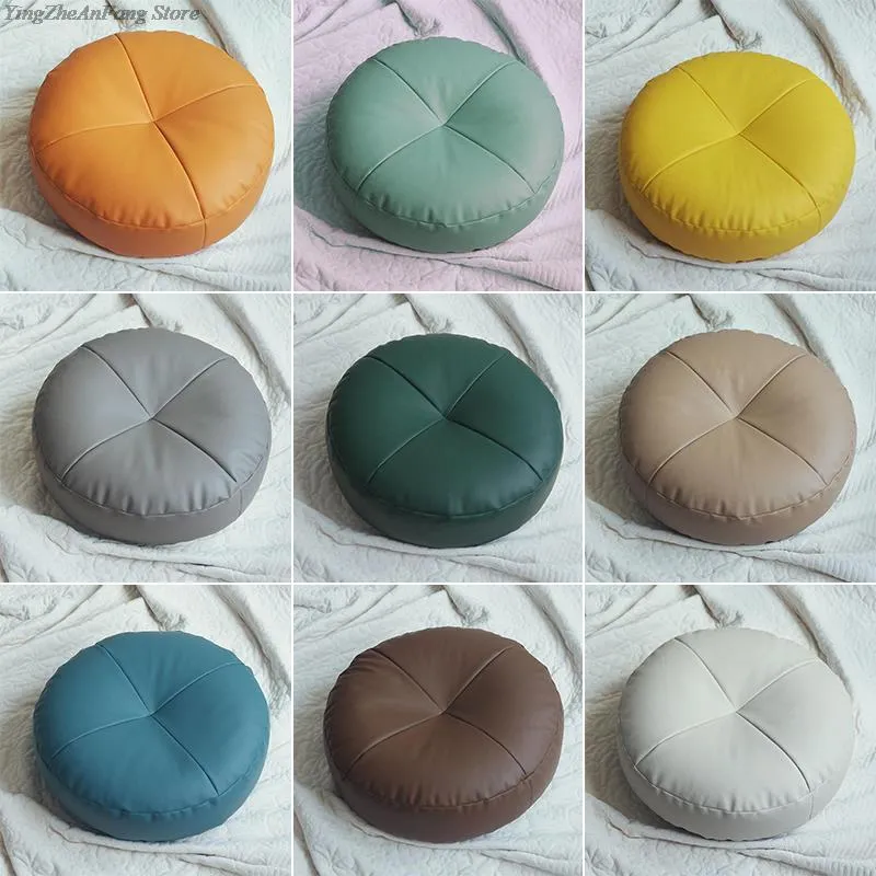 Coussin de Méditation Tatami de Style Japonais en Cuir PU