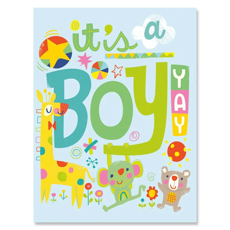 CARD SMALL: ENCLOSURE CARD ITS A BOY