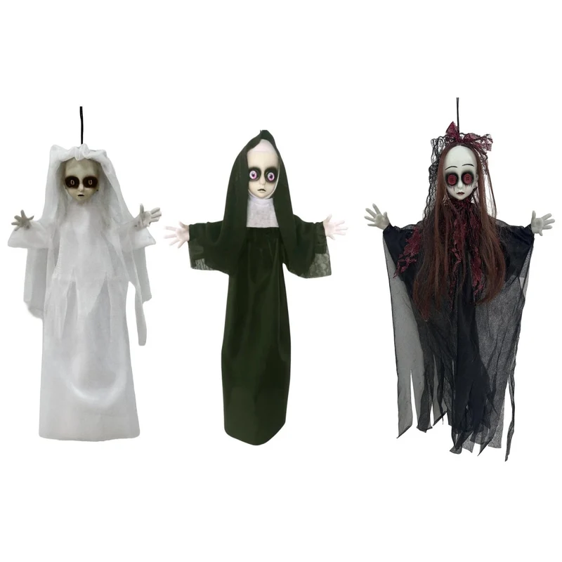 Scary Doll Hanging Decoration, 19 Inches, Assortment, 1 Count