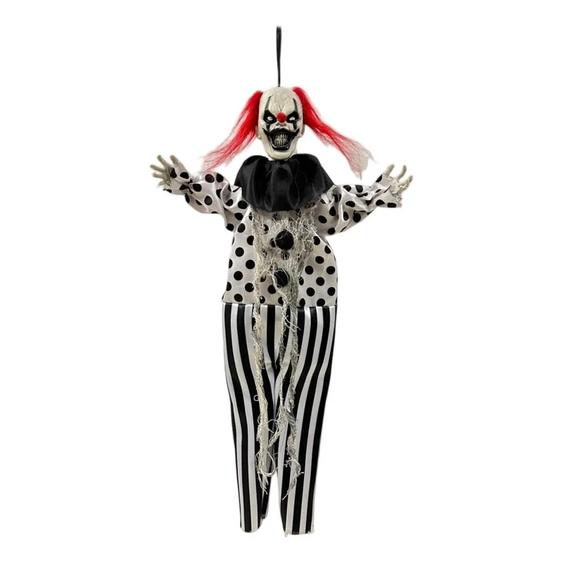 Scary Clown Hanging Decoration, 19 Inches, 1 Count